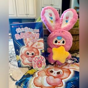 Baby Three (BB3) Lily Rabbit Town V3 - Hot Pink Bunny with PACIFIER